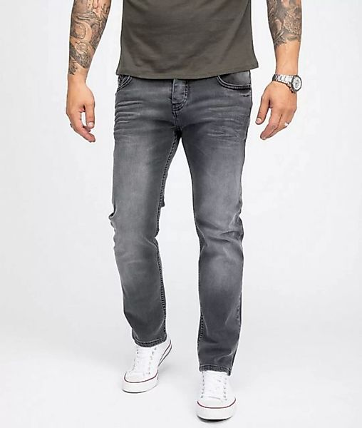 Rock Creek Regular-fit-Jeans Herren Jeans Regular Fit Dunkelgrau RC-2108 günstig online kaufen