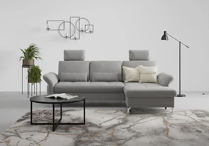 Home affaire Ecksofa »Palm Beach L-Form« Federkern, mit Sitztiefenverstellu günstig online kaufen