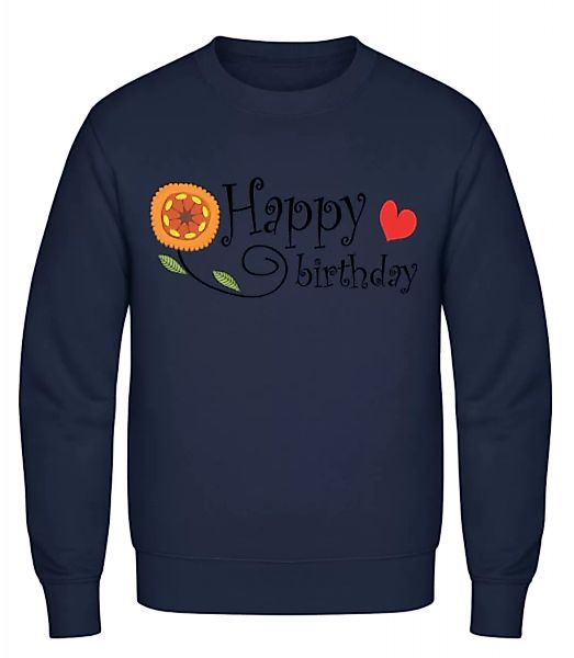 Happy Birthday Blume · Männer Pullover günstig online kaufen