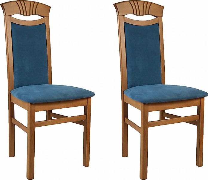 Home affaire Esszimmerstuhl "Franz" (Set) 2 Stk.strapazierfähige Microfaser günstig online kaufen