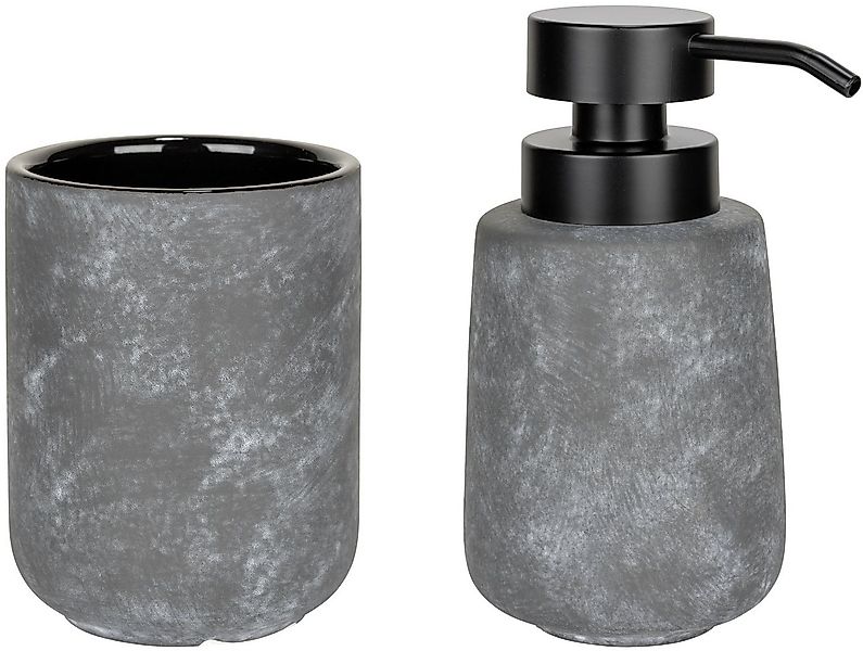 WENKO Badaccessoire-Set Sacile, Set, 2 tlg., bestehend aus Seifenspender un günstig online kaufen