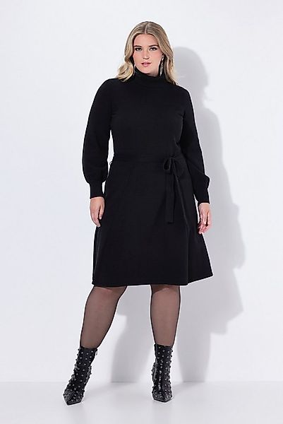 MIAMODA Strickkleid Strickkleid Midilänge Rollkragen Taillengürtel günstig online kaufen
