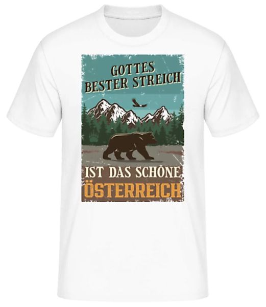 Gottes Bester Streich Österreich · Männer Basic T-Shirt günstig online kaufen