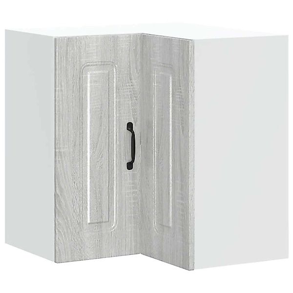 vidaXL Küchen-Eckhängeschrank Kalmar Grau Sonoma Holzwerkstoff 853623 günstig online kaufen