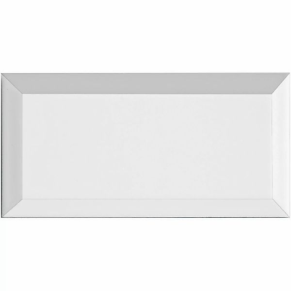 Wandfliese Facette Metro Weiß glänzend 10 cm x 20 cm günstig online kaufen