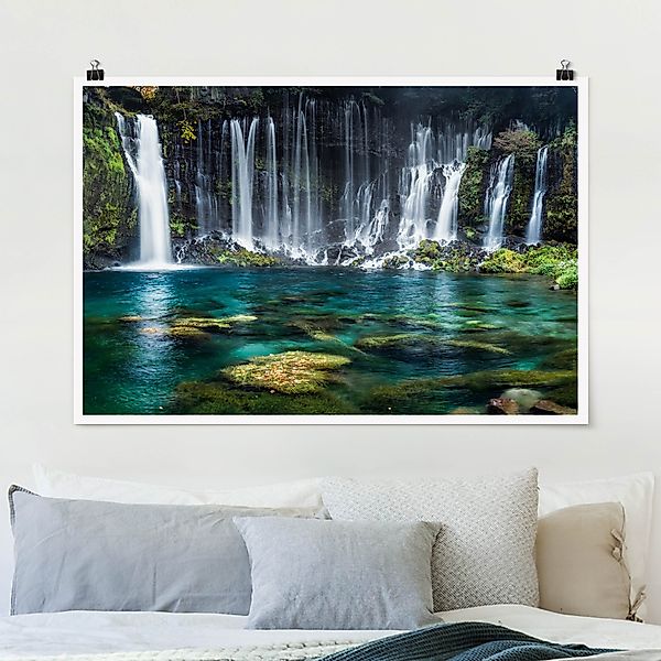 Poster Shiraito Wasserfall günstig online kaufen