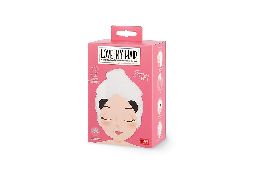 Legami Turban-Handtuch Turban-Handtuch für die Haare - Love my Hair Panda günstig online kaufen