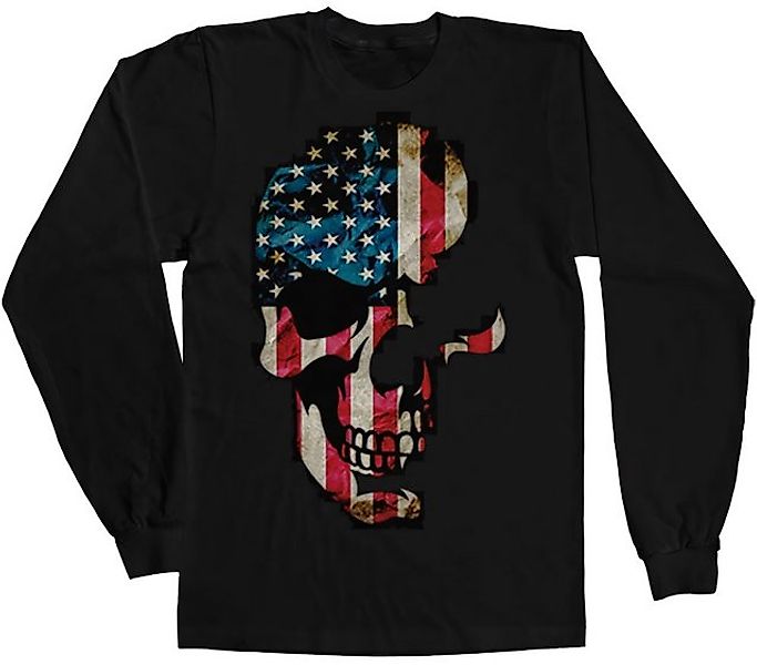 Hybris Longsleeve Skull Americana Long Sleeve T-Shirt günstig online kaufen