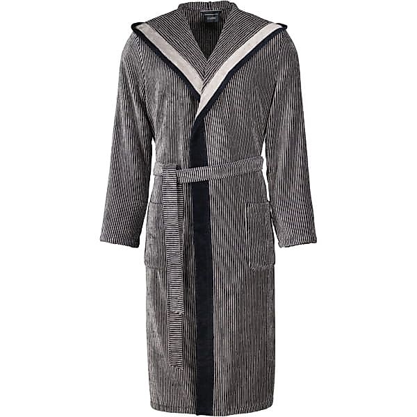 Cawö Herrenbademantel Herren Morgenmantel mit Kapuze, Midi, Baumwolle, Kapu günstig online kaufen