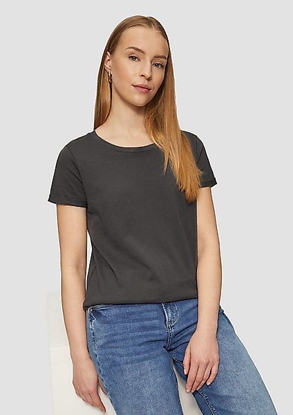 QS Kurzarmshirt T-Shirt Jerseyshirt mit Crew Neck günstig online kaufen