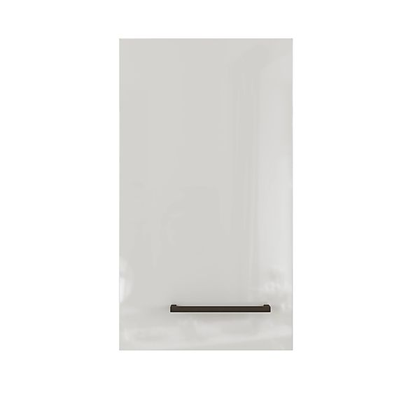 Flex-Well Exclusiv Küchen-Oberschrank Lund 30x55cm Lichtgrau glänzend-Rauch günstig online kaufen