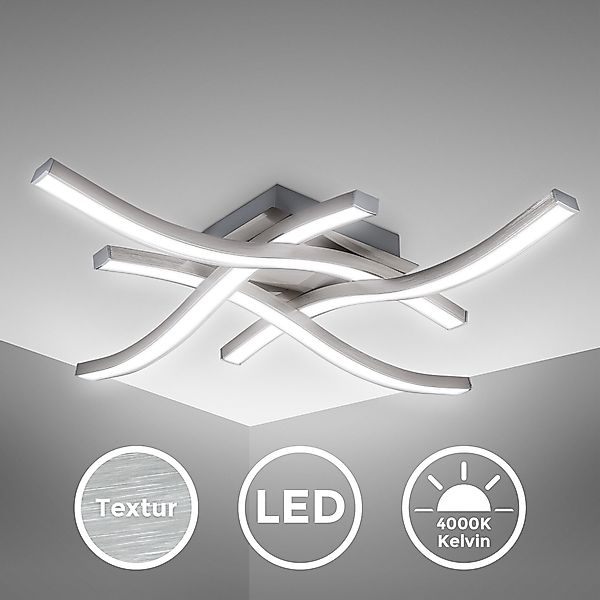 B.K.Licht Deckenleuchte Wohnzimmer moderne LED Deckenlampe günstig online kaufen