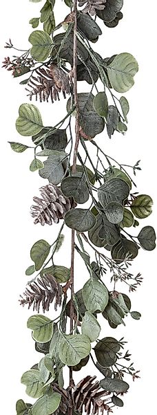 Winterliche Kunstpflanze Weihnachtsdeko, Weihnachtsgirlande Eukalyptus, Cre günstig online kaufen