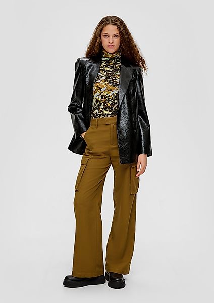 QS Stoffhose Cargohose in Twill-Qualität Ziernaht günstig online kaufen