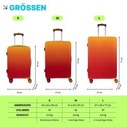 Crosstravel Hartschalen-Trolley Einzelkoffer Rainbow S / günstig online kaufen