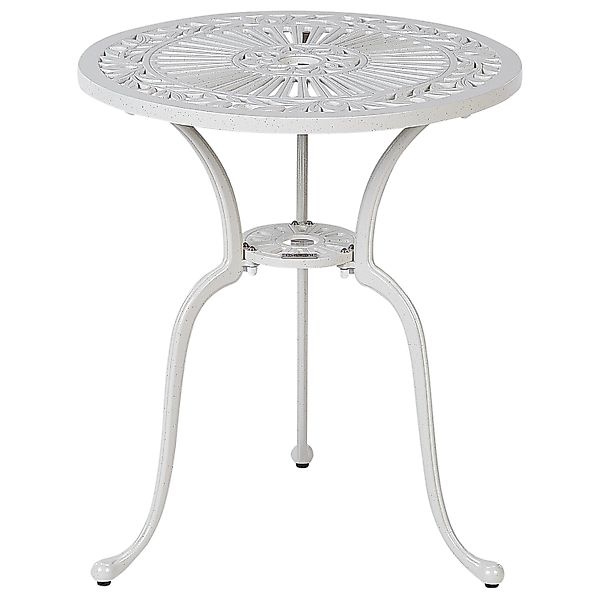 Beliani Gartentisch DASCIO Cremeweiß 61x61x71 günstig online kaufen