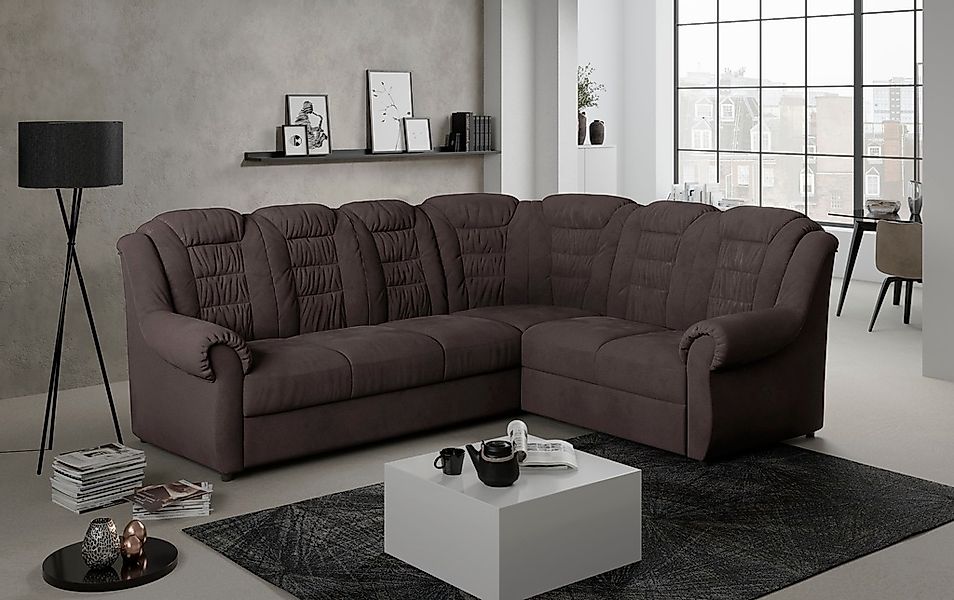 Home affaire Ecksofa »Boston L-Form«, mit hoher Rückenlehne, wahlweise mit günstig online kaufen