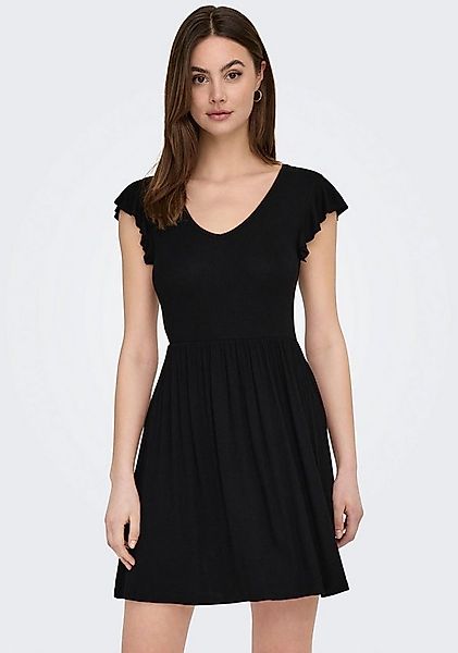 ONLY Jerseykleid ONLBELIA S/L DRESS JRS Viskosemischung, regular fit, V-Aus günstig online kaufen