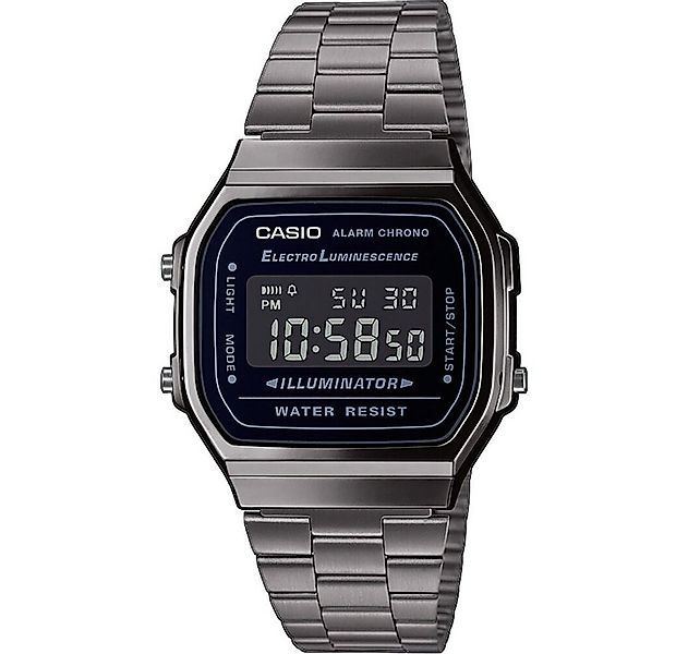 CASIO Luxusuhr Herren Digital Quarz Uhr Edelstahl Armband A168WEGG-1BEF günstig online kaufen
