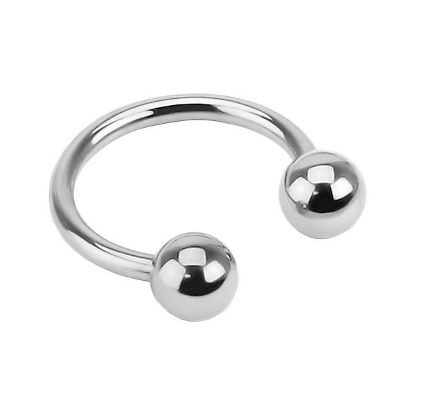 viva-adorno Nasenpiercing Hufeisen Piercing Edelstahl Kugeln Lippenpiercing günstig online kaufen