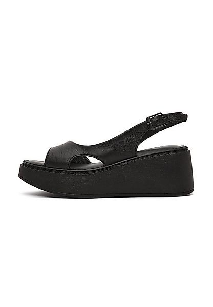 Derimod Leder-Plateausandalen Sandale günstig online kaufen