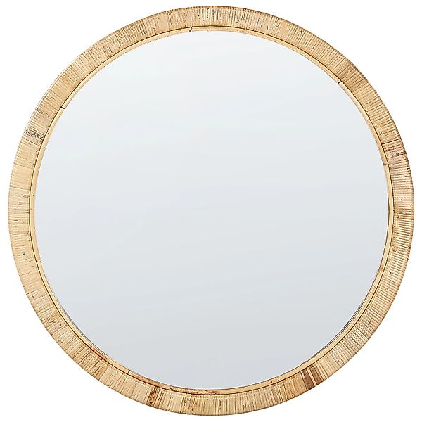 Beliani Wandspiegel ANLEZY Naturfarben 2x80x80 günstig online kaufen