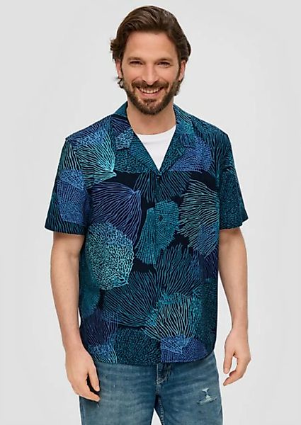 s.Oliver Kurzarmhemd Slim: Kurzarmhemd mit Reverskragen günstig online kaufen