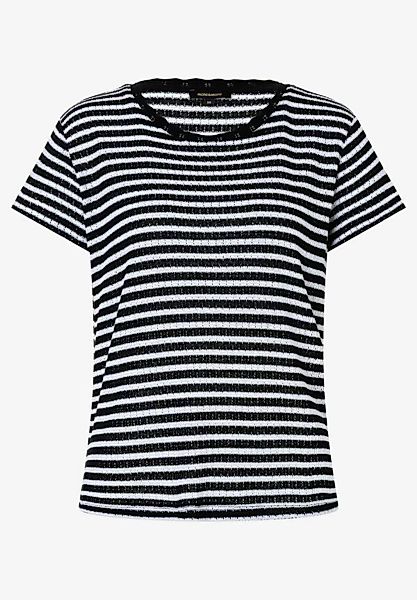 Ajour Shirt, schwarz/weiß gestreift, Sommer-Kollektion günstig online kaufen