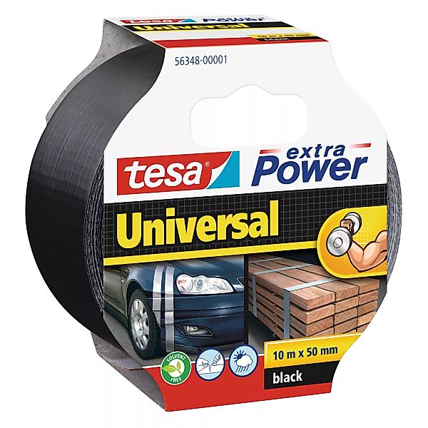 Tesa Extra Power Universal Schwarz 10 m x 50 mm günstig online kaufen