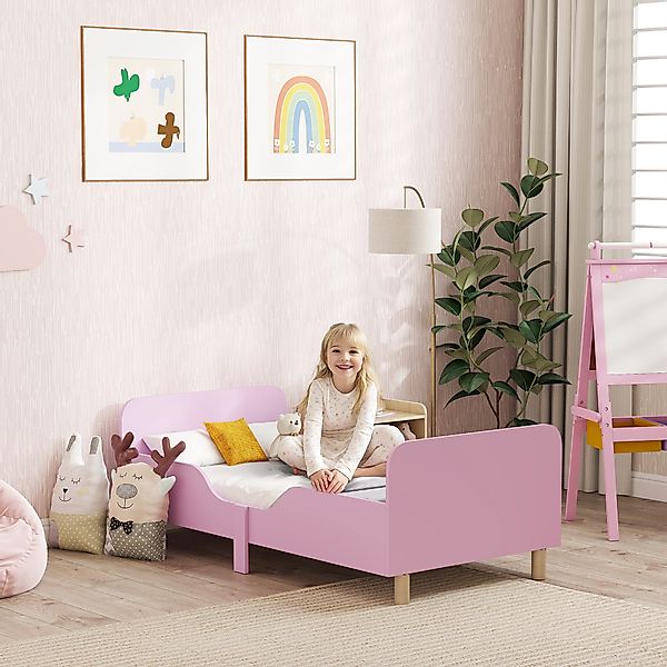 AIYAPLAY Kinderbett mit Rausfallschutz, Lattenrost, 140 x 70 cm Jugendbett günstig online kaufen