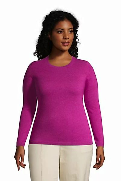 Kaschmir-Pullover mit rundem Ausschnitt in großen Größen, Damen, Größe: 52- günstig online kaufen