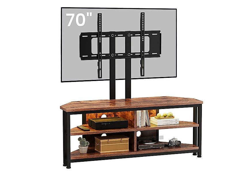 Dripex Lowboard TV Eckschrank Eckkommode Schrank mit LED Beleuchtung, 106cm günstig online kaufen