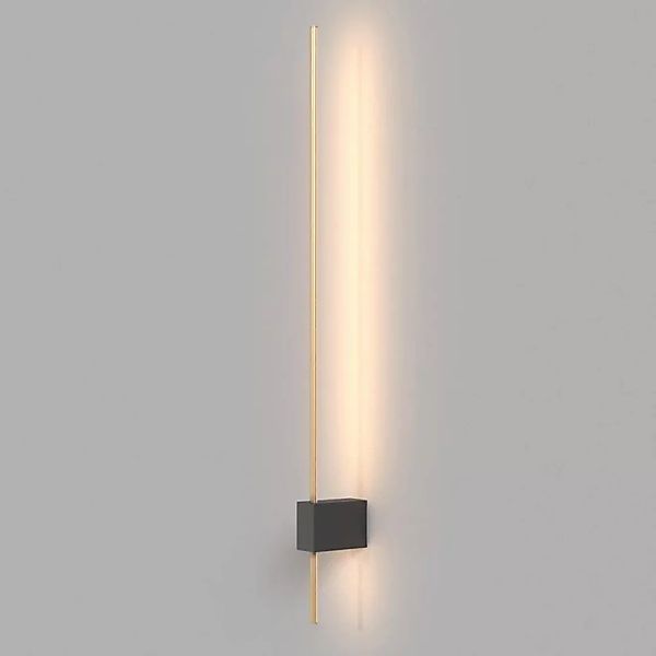 LED Wandleuchte Pars in Gold und Schwarz 6W 500lm 1-flammig günstig online kaufen