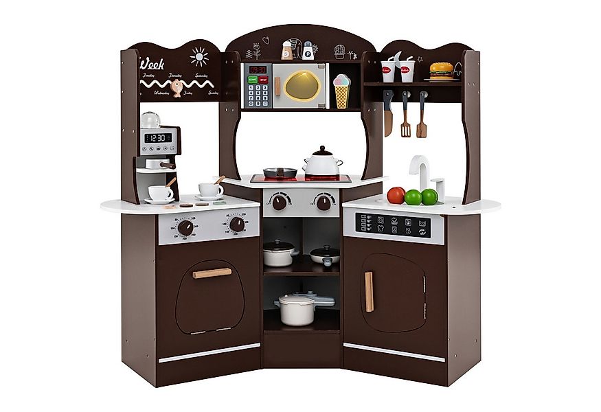 KOMFOTTEU Spielküche Kinderküche Lernspielzeug-Set, mit Licht und Sound, fü günstig online kaufen