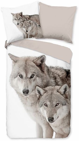 good morning Wendebettwäsche »Fera«, Biber, 135x200, Warm, Weich, Wendeopti günstig online kaufen