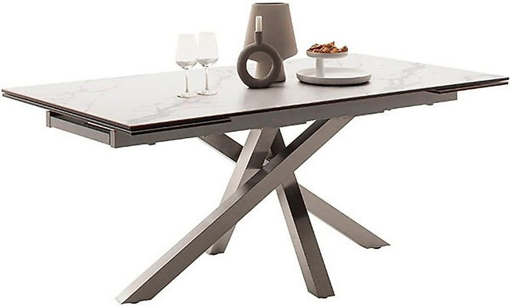 MCA furniture Esstisch »ALMIROS Auszugstisch 180-260 cm marmoriert«, (Einze günstig online kaufen