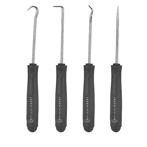 STAHLWERK Haken-Werkzeug-Set 4-tlg. Haken-Satz Nadelhaken Dichtungshaken Pi günstig online kaufen