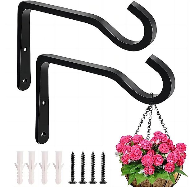 NUODWELL Wandhaken 2 Stück Pflanzenhalterung, Laternenhaken, Blumenampel Wa günstig online kaufen