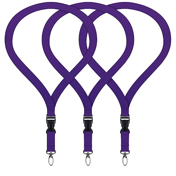 WEBBOMB Schlüsselanhänger 3x Lanyard unbedruckt Schlüsselbänder günstig online kaufen
