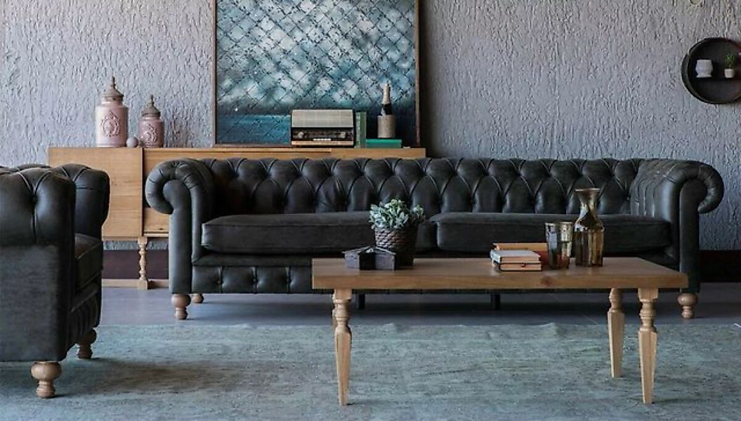 JVmoebel Chesterfield-Sofa XXL Big Sofa Couch Chesterfield 245cm Polster So günstig online kaufen