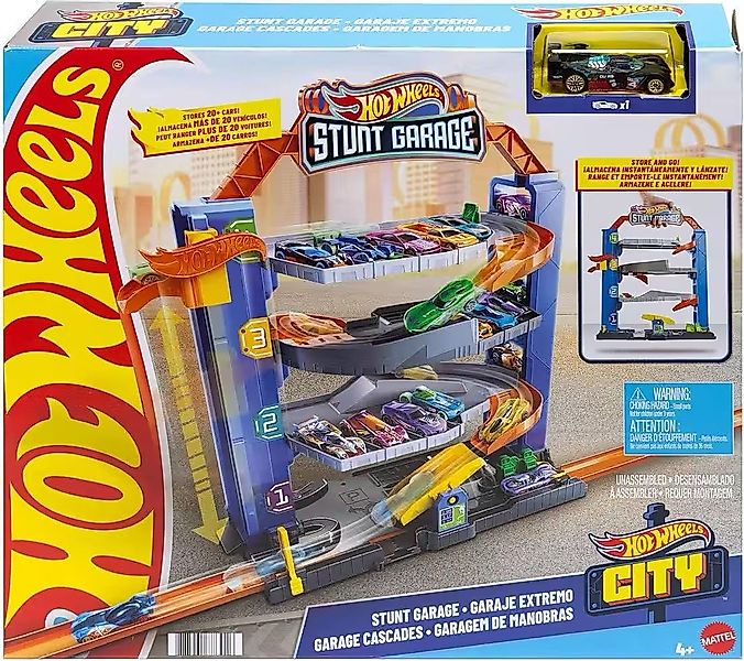 Hot Wheels Spielzeug-Auto GNL70 - Hot Wheels City Stunt Garage-Spielset günstig online kaufen