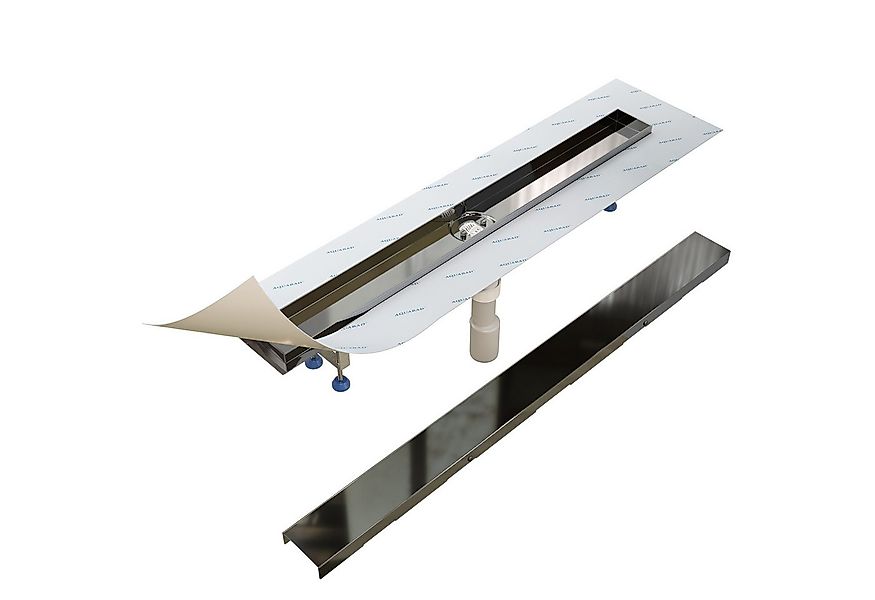 Aquabad® Duschrinne Edelstahl Hochglanz PVD Beschichtet, Viega Ablauf, Komp günstig online kaufen