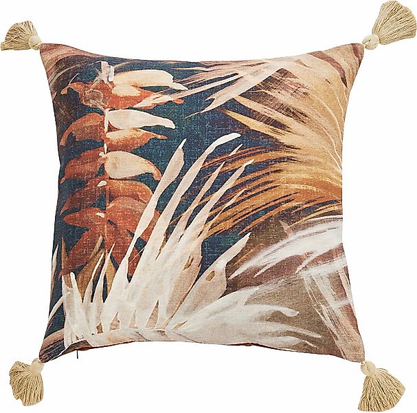 done. Kissenhülle "Indian Summer" bedruckte Kissenhülle mit Tasseln günstig online kaufen