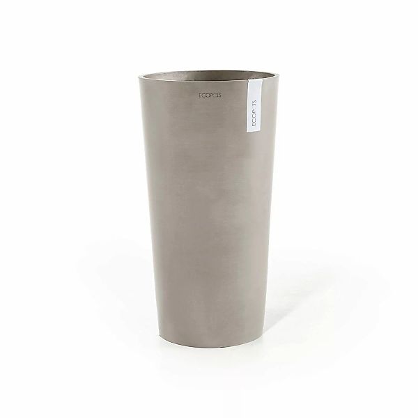 Ecopots Pflanztopf Amsterdam Halbhoch Taupe 34 cm x 66 cm günstig online kaufen