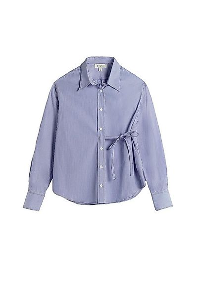 Bhoem Hemdbluse BHOEM Gestreiftes Hemd mit Bindedetail (1-tlg) günstig online kaufen