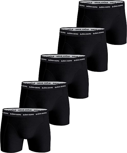 Bjorn Borg Boxers Cotton Stretch 5-Pack Schwarz  - Größe L günstig online kaufen