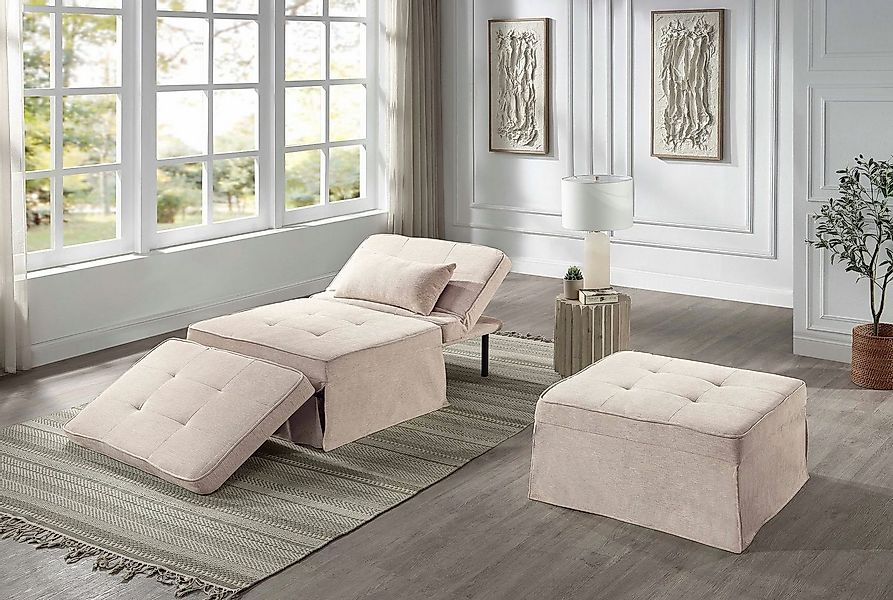 ATLANTIC home collection Schlafsofa "Finn" wandelbar zum Loungesessel, Rela günstig online kaufen
