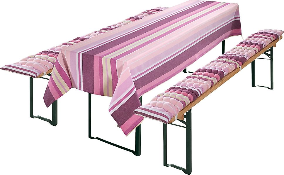 REDBEST Tischdecke Bierbank-Auflagen und Tischdecke 3-tlg. günstig online kaufen