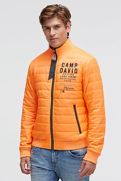 CAMP DAVID Wendejacke ohne Kapuze mit Rippbündchen im Ärmel günstig online kaufen