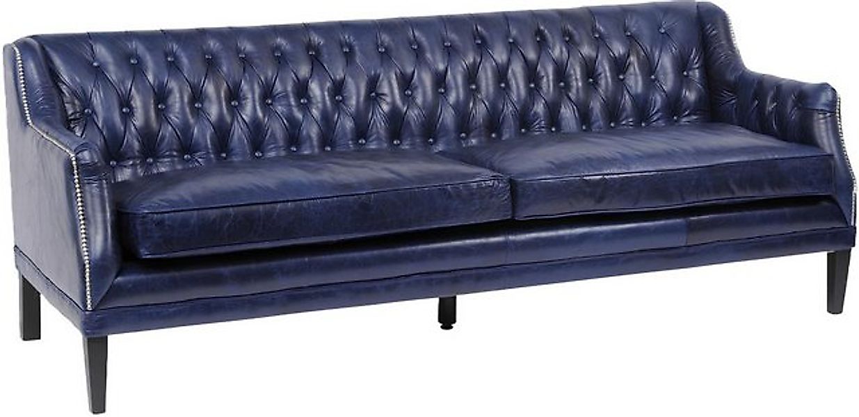 Xlmoebel 4-Sitzer Neues Chesterfield-Sofa in blauer Polsterung, 1 Teile, He günstig online kaufen